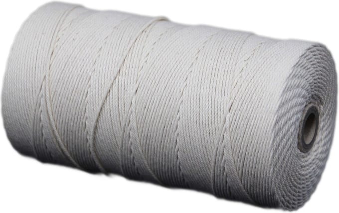 Katoenkoord - Ecru - Touw - spoel 100gr - dikte 1,5mm - lengte 100 mtr (Nr.20)