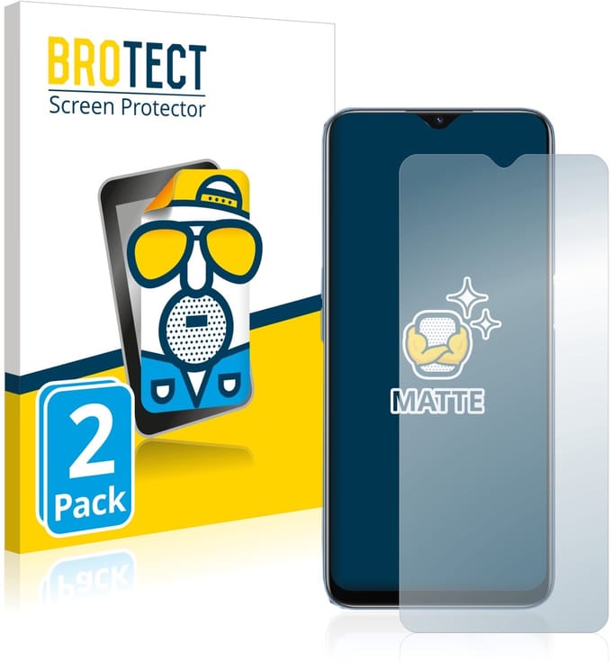 BROTECT - Screenprotector voor Oppo A16 / A17 - Folie Beschermfolie matte 2 Stuks