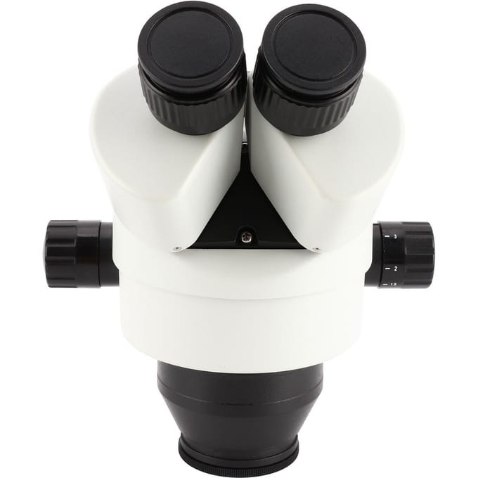 Ensemble d'oculaires et d'objectif pour microscope trinoculaire 7X 45X Accessoire pour microscope stéréo BlancAvec objectif de 0,5X