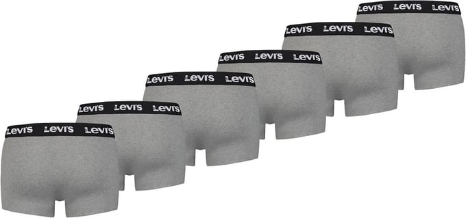 Pack of 6 men's Levis REPEAT LOGO TRUNK shorts underwear pants