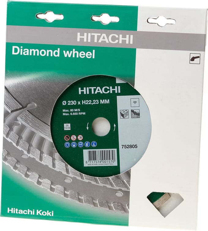 HiKOKI Diamant zaagblad 230 x 22,2 x 7mm type universeel gesinterd - 752805