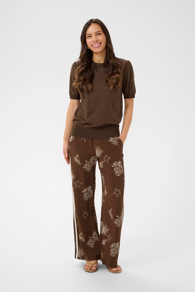 Saint Tropez MilaSZ SS Pullover Dames Trui - Fondue Fudge Melange