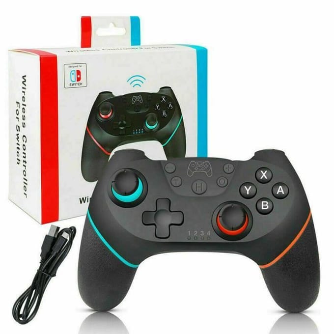 Manette sans fil pour Nintendo Switch, Bluetooth Manette Switch Pro Noir