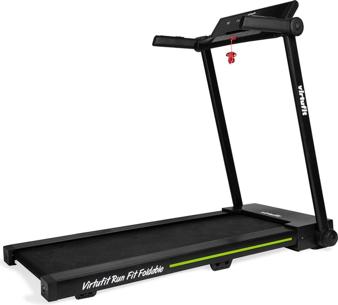 VirtuFit Run Fit Foldable Loopband - LED Display - 40 Programma's - Max. 14 km/h - Max. 115 kg - Stil in gebruik - Hartslagfunctie - Inklapbaar - 99% Voorgemonteerd - Walking pad