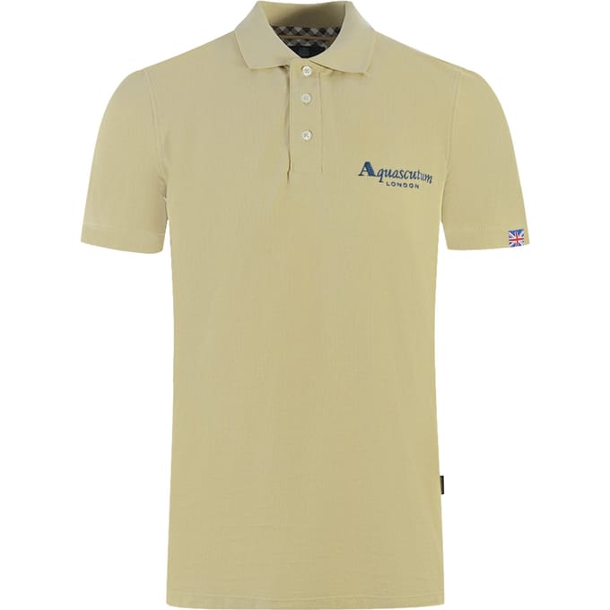 Aquascutum London Classic Beige Polo Shirt