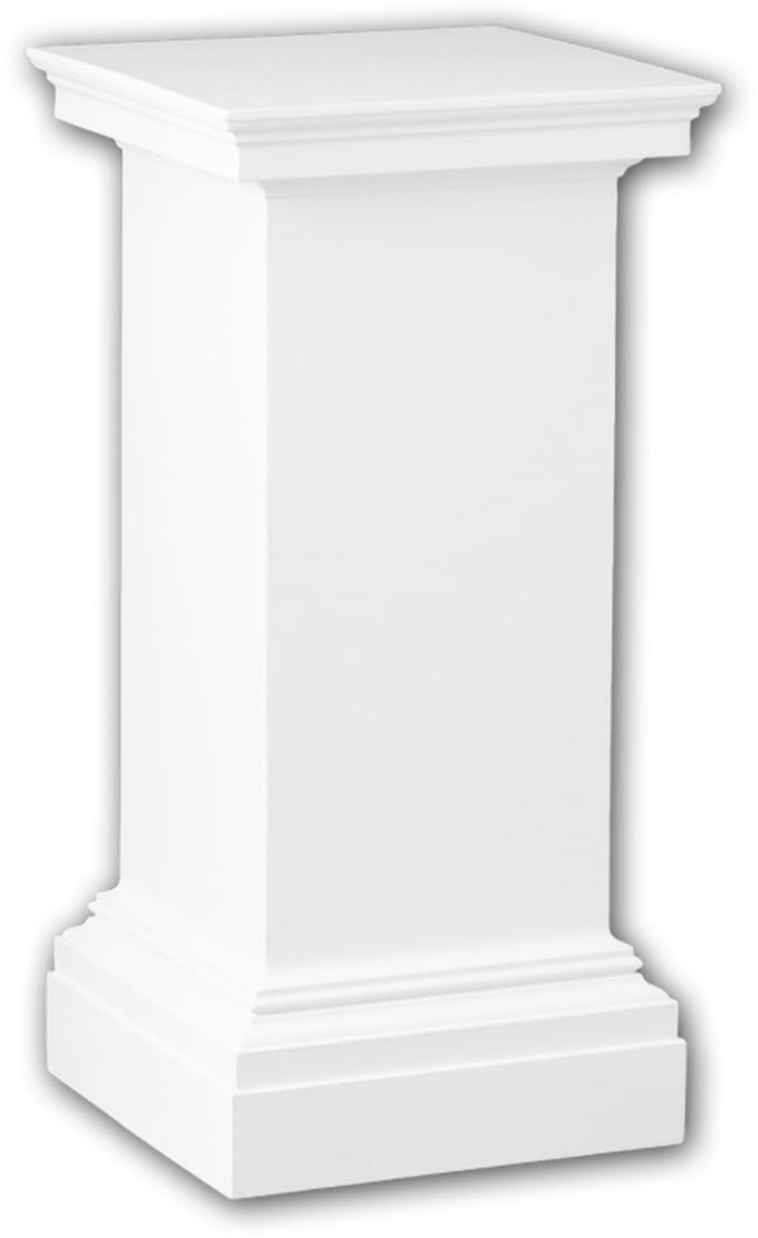 Volle zuilen sokkel 114001 Profhome Zuil Sierelement neo-classicisme stijl wit