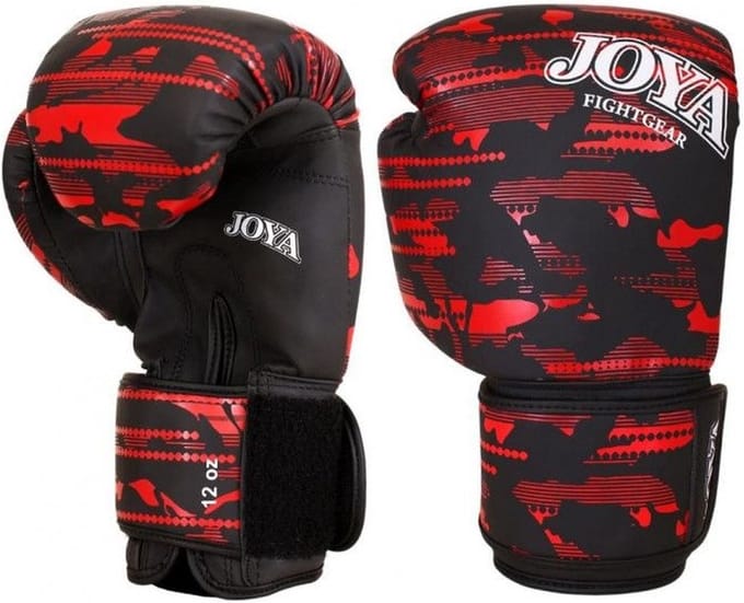 Joya Camo V2 Kickbokshandschoenen - Rood (Beschikbaar in verschillende maten)