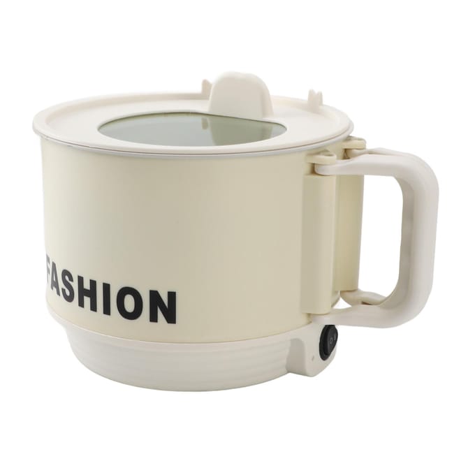 Elektrische Hot Pot 450W 1.8L Opvouwbaar Handvat Gelijkmatige Verhitting Veelzijdig Draagbaar Elektrisch Snel Noedels L(for 6.5-9kg) white