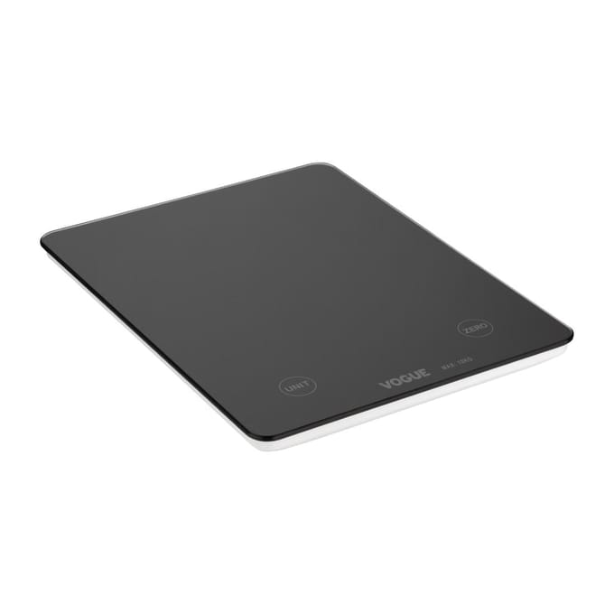 Vogue Digitale Zwarte Vierkante Weegschaal 10 Kg - FS488