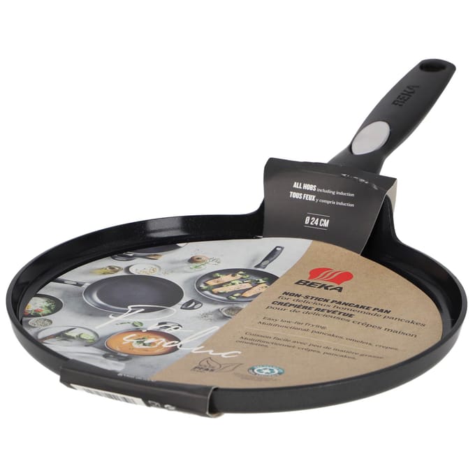 Beka Pro Induc Pannenkoekenpan - Ø 24 cm - Keramische Antikleeflaag - PFAS-vrij - Geschikt voor inductie - Zwart