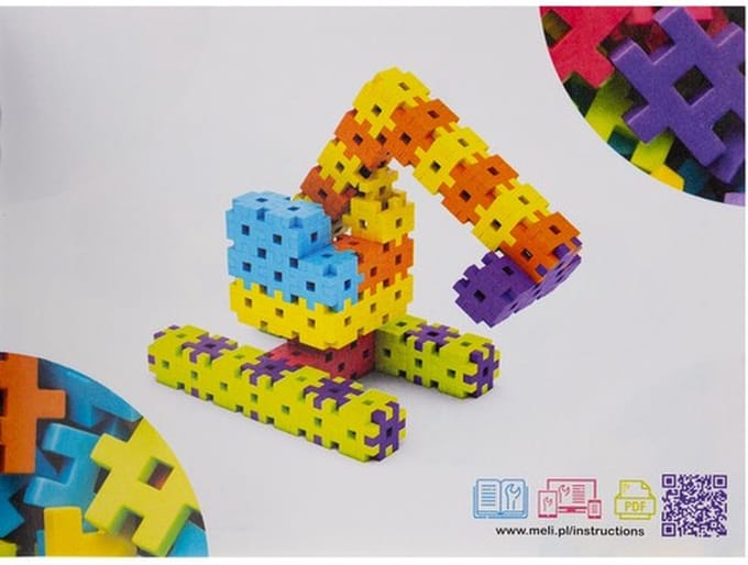 Meli Bouwblokken Basic 600 elementen - 300 items - Veelkleurig