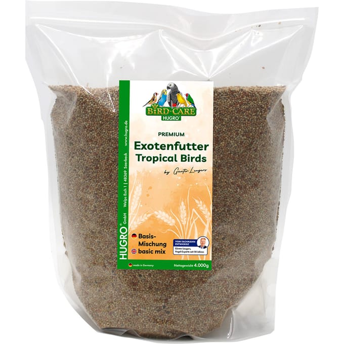 4kg Hugro exotic food basismix vogelvoer
