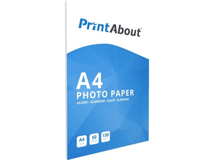 PrintAbout Premium Glossy A4 130 grams fotopapier (50 vel)