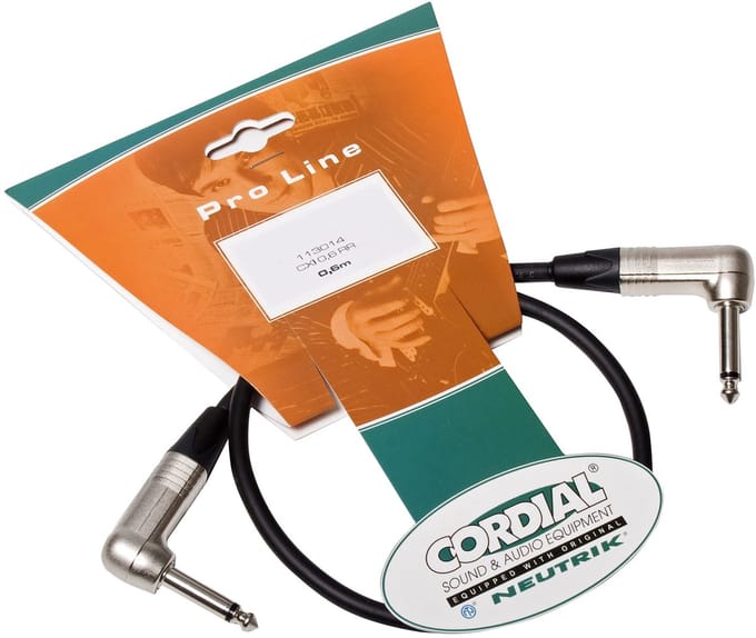 Cordial CXI 0.6 RR Patchkabel 0,6 m - Stereo patch kabel