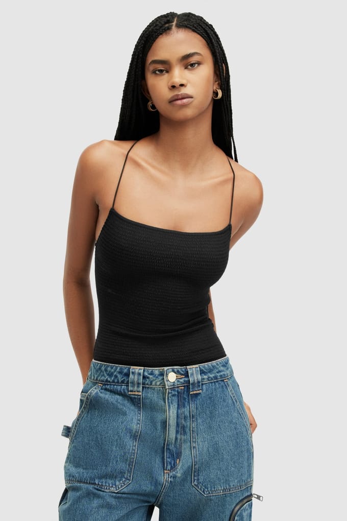 AllSaints Tilly Bodysuit Black Taglia: 2 | Costumi Interi Outlet | Donna | Nero