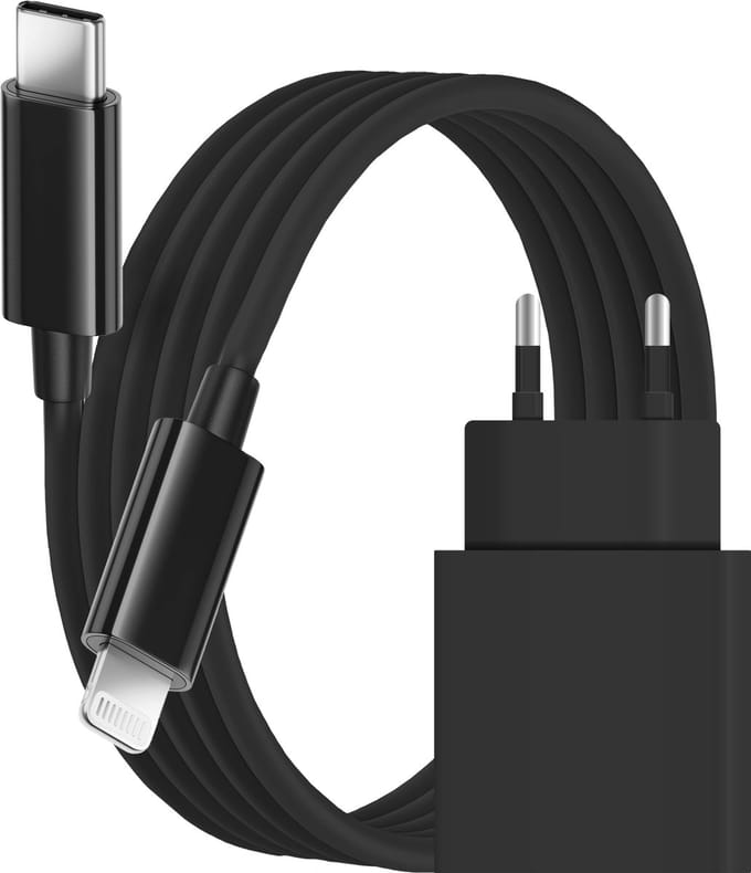 USB-C Oplader Snellader USB C naar geschikt voor iPhone Oplader Kabel 2 Meter