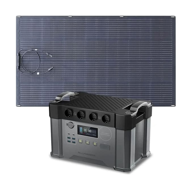 ALLPOWERS Zonnegeneratorset 2400W (S2000 Pro + SF200 200W flexibel zonnepaneel) - S2000 Pro+SF200 200W zonnepaneel