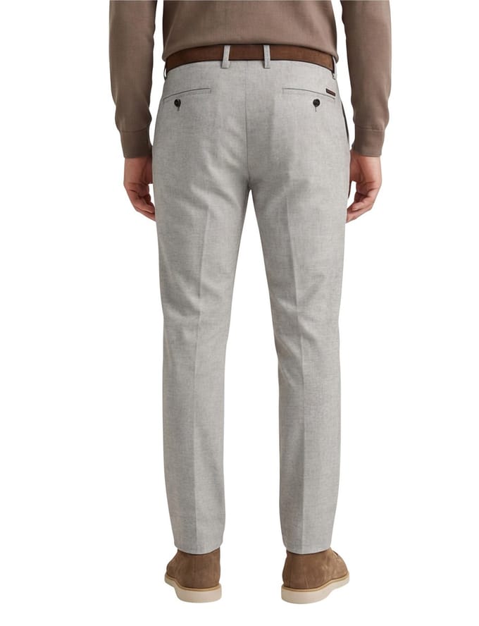 Gardeur broek grijs Tonic katoen effen