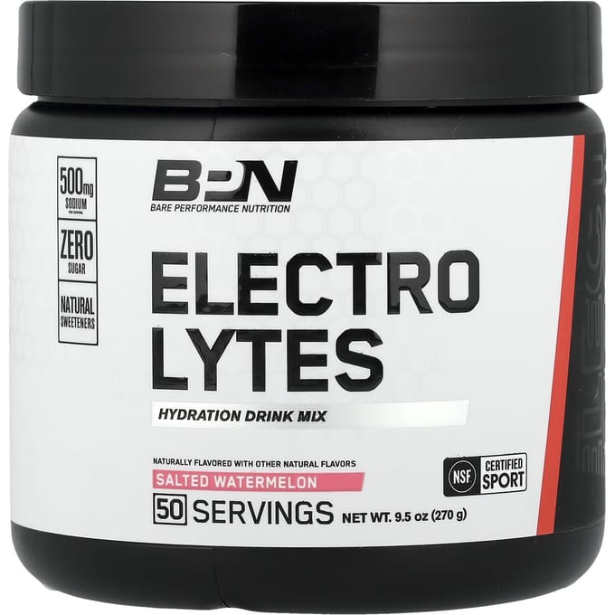 BPN, Électrolytes, Mélange pour boisson de réhydratation, Saveur Pastèque Salée, 9,5 oz (270g)