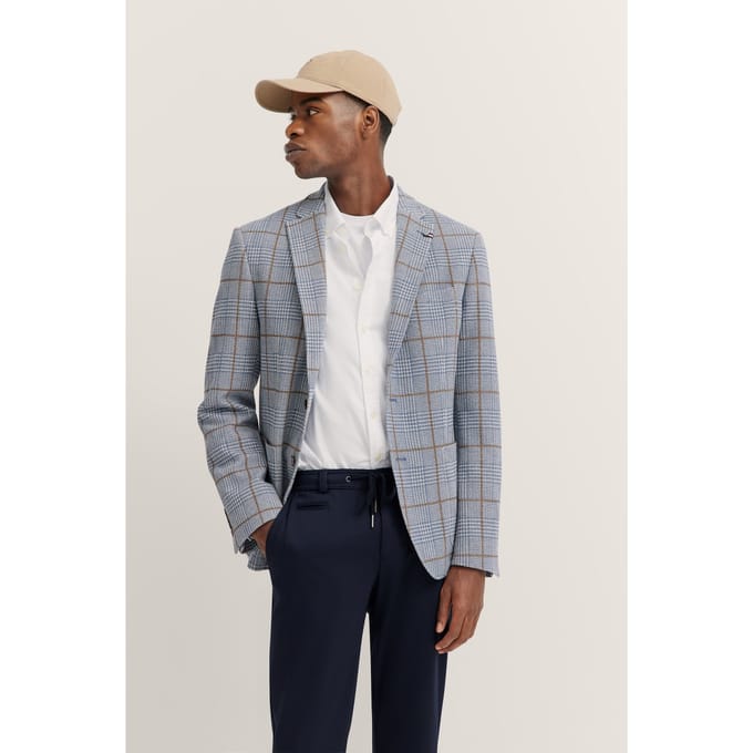 Bugatti Herren Jas met ruitjespatroon