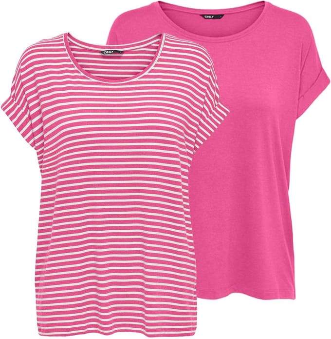 ONLY - ONLMOSTER S/S TOP CS JRS 2PACK - Meisjes - Blouses