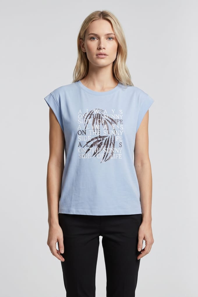 s.Oliver T-shirts Light Blue Größe: 36 | Hemden Outlet | Damen | Blau