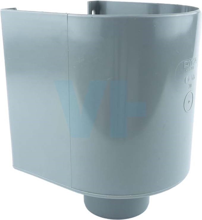 Pvc Vergaarbak Ø70 mm Grijs