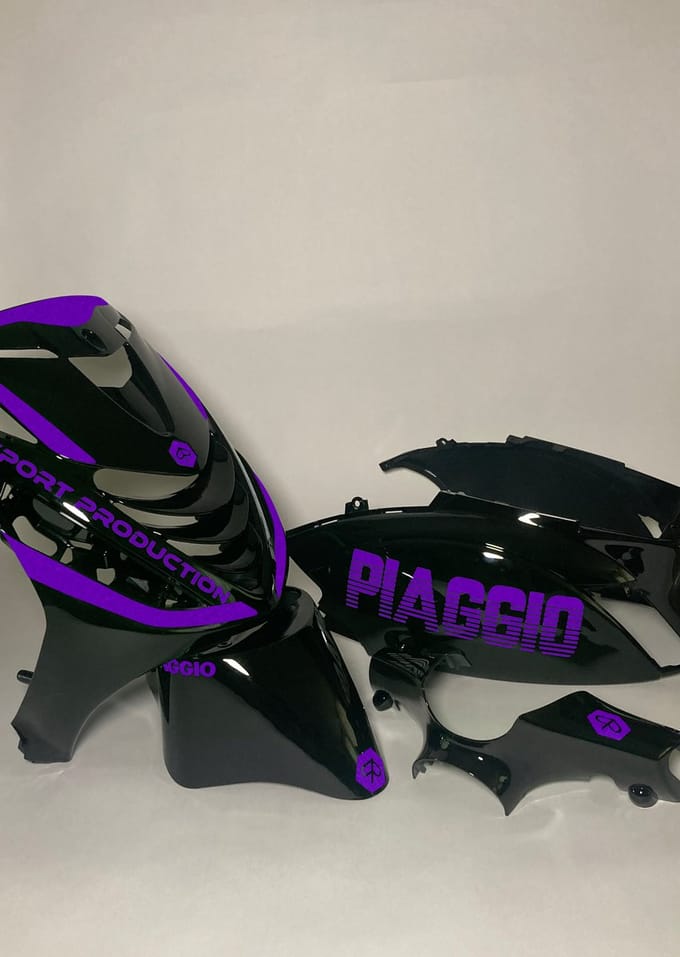 Piaggio Zip Stickerset - Piaggio - Paars