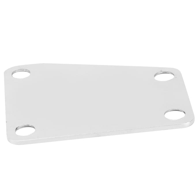 Gitaarhalsplaat 4?IJzeren Vervangingsonderdelen met Gat en Trapeziumvormige Bevestiging met 4 Schroeven voor Jazz Bass white