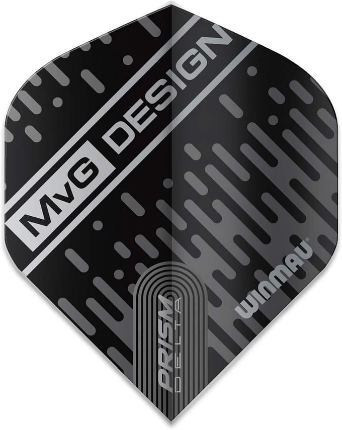 Dartflights Set - Extra Dikke Vluchten voor Dartpijlen - Zwart & Grijs