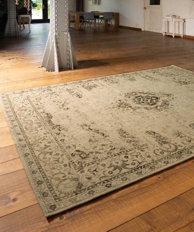 Vintage vloerkleed - Nomad groen 240x340
