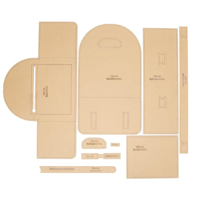 9 stuks Rugzak Acrylsjabloon Transparant Lichtgewicht Acrylsjabloon voor DIY Handwerk beige