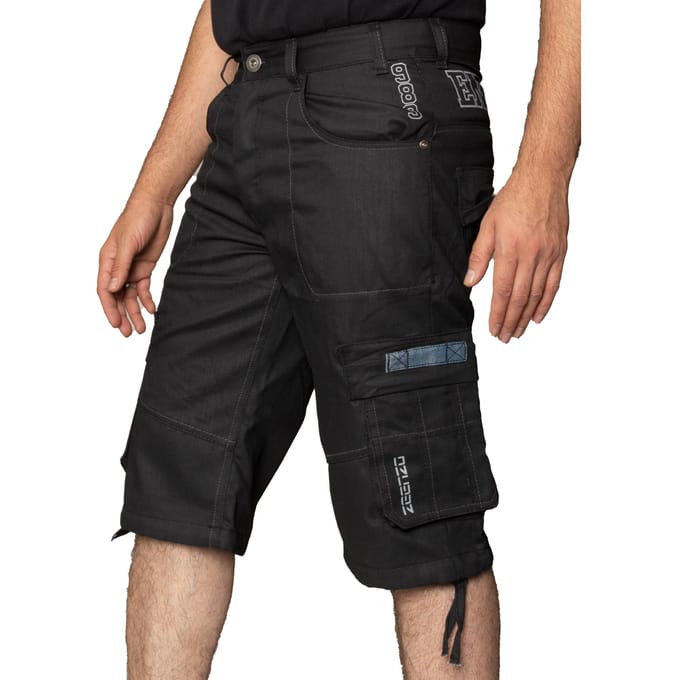 Enzo Heren Cargo Combat Denim Short