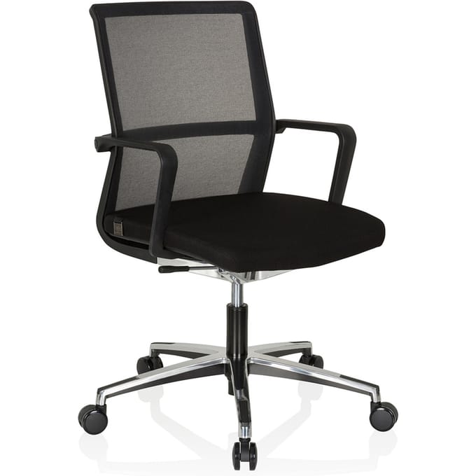 Bureaustoel MOVE-TEC NET 3D netstof zwart / zwart hjh OFFICE