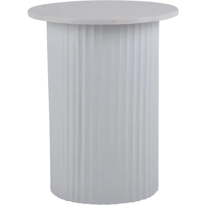 Leitmotiv Salontafel Luscious Straight - Wit - Ø45cm - Scandinavisch