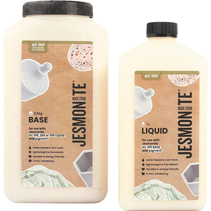 Jesmonite AC 100 Duoset " 1L Liquid + 2,5 KG Base"