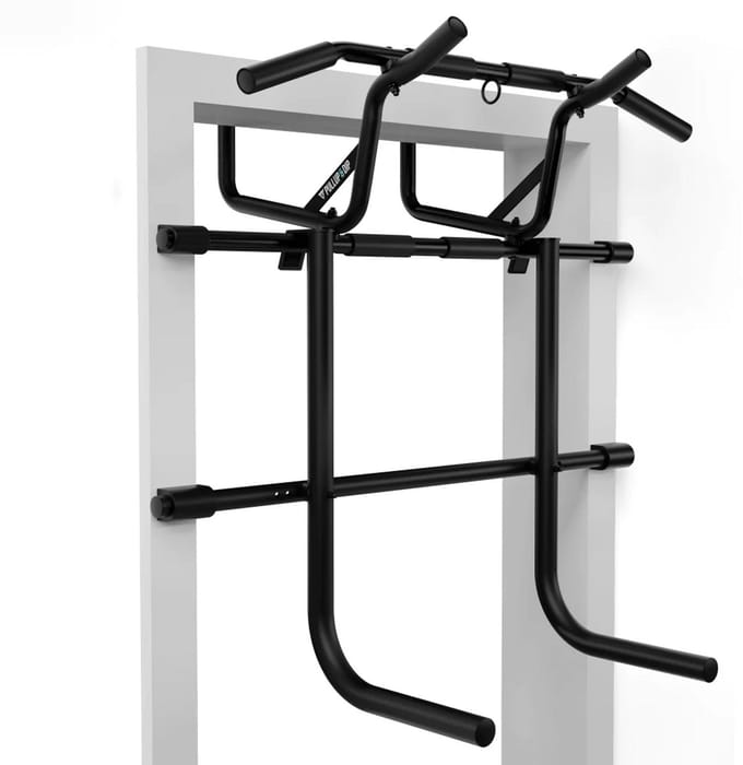 Pullup & Dip Deuropening Optrek- en Dipstang Bundel - Calisthenics - 110 kg - Verstelbaar