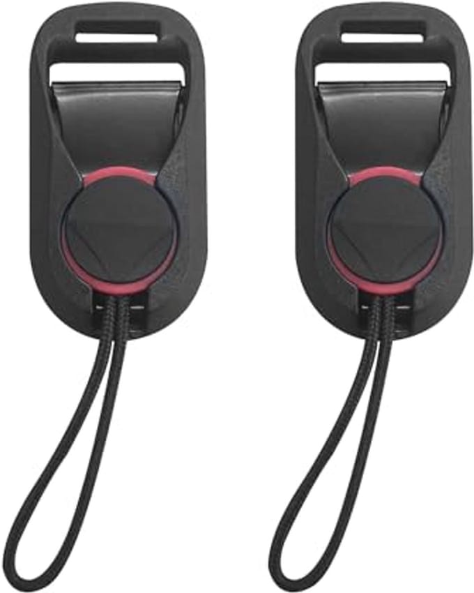 Camerariem Snelsluiting Adapter - 2 Stuks, Zwart, Voor DSLR en Digitale Camera's