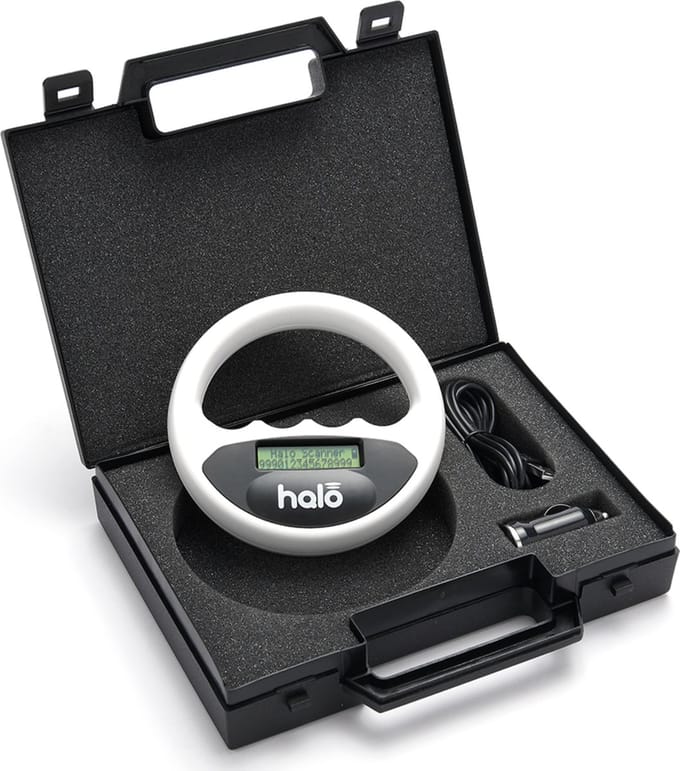 Witte Halo Chip Reader incl. opbergdoos Scanner Dieren - Chiplezer - Huisdieren - Chipreader lezen dieren chips - Wit