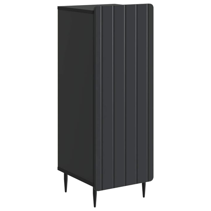 vidaXL - Dressoir - Zwart - 34,5 - x - 33 - x - 92 - cm - Bewerkt - hout