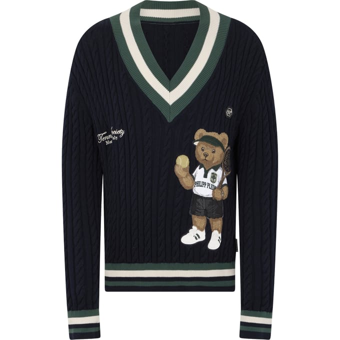 V-Neck Pullover Plein Tennis