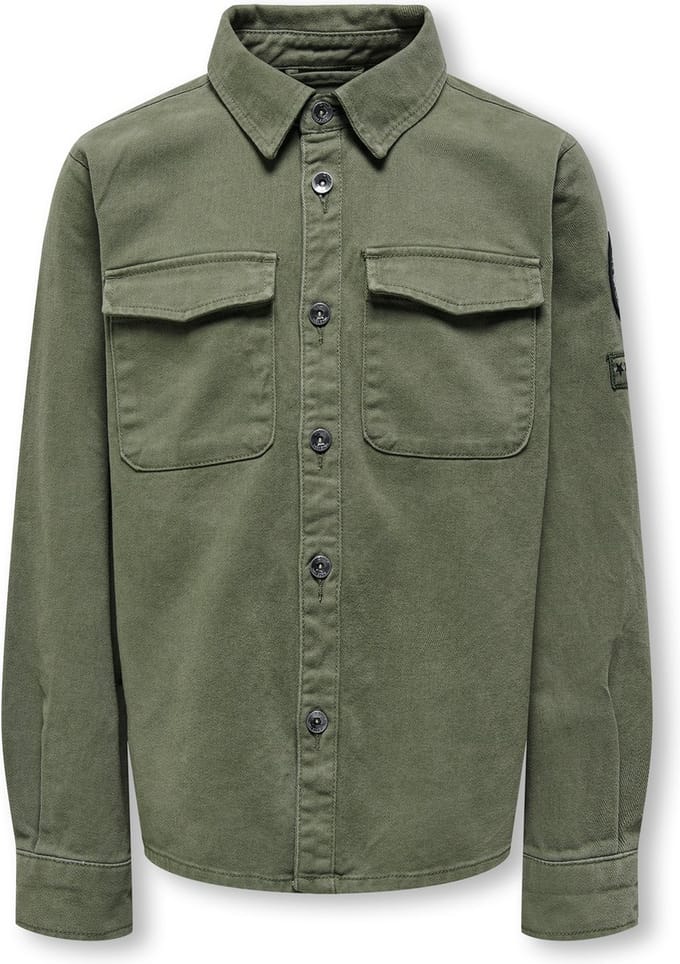 ONLY KOBSTEVEN BADGE SHACKET OTW Jongens Jas - Maat 140