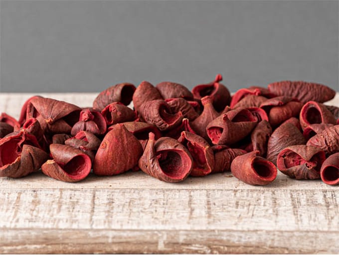Decoratie landsunia 087 bloemblad rood