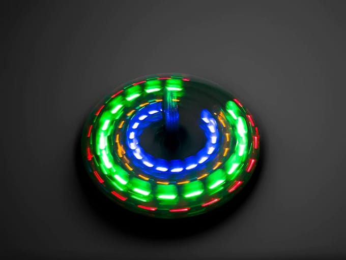 OTRONICÂ® (DIY) Doe Het Zelf Soldeerkit Lichtgevende Tol / Spinner