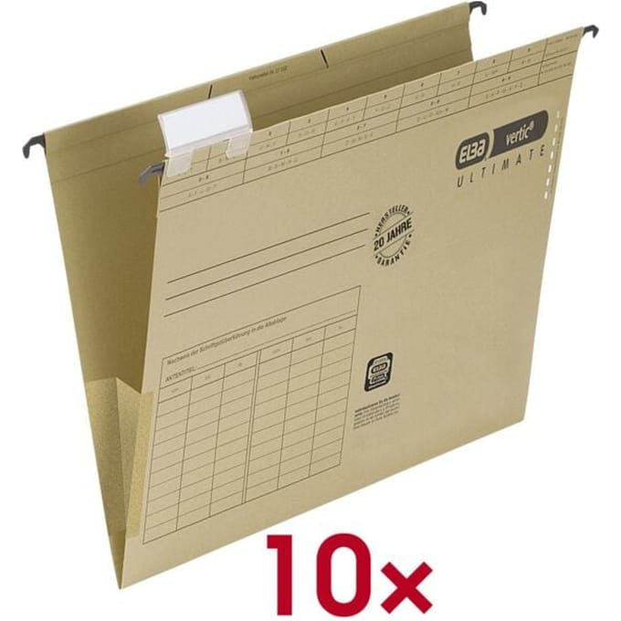 ELBA Hängetasche vertic ULTIMATE, DIN A4, 10er Multipack - für den Markt: D / L / A / CH - 1 Stück (100560133)