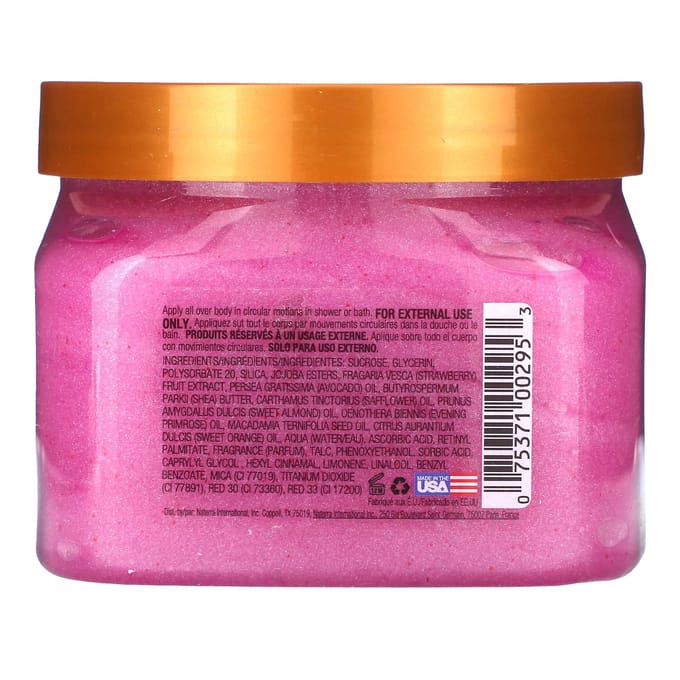 Exfoliant au Sucre de Karité, Barbe à Papa, 510G(18 oz) pink