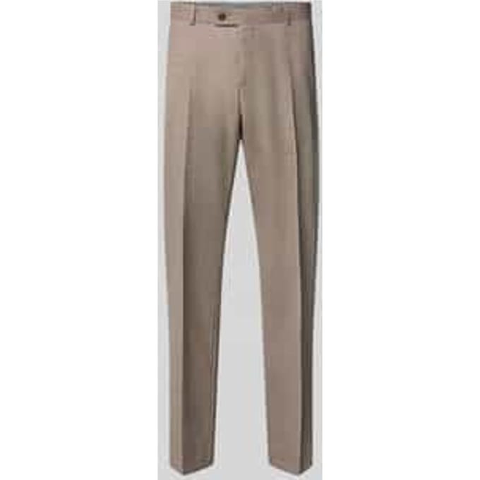 straight fit broek van scheerwolmix