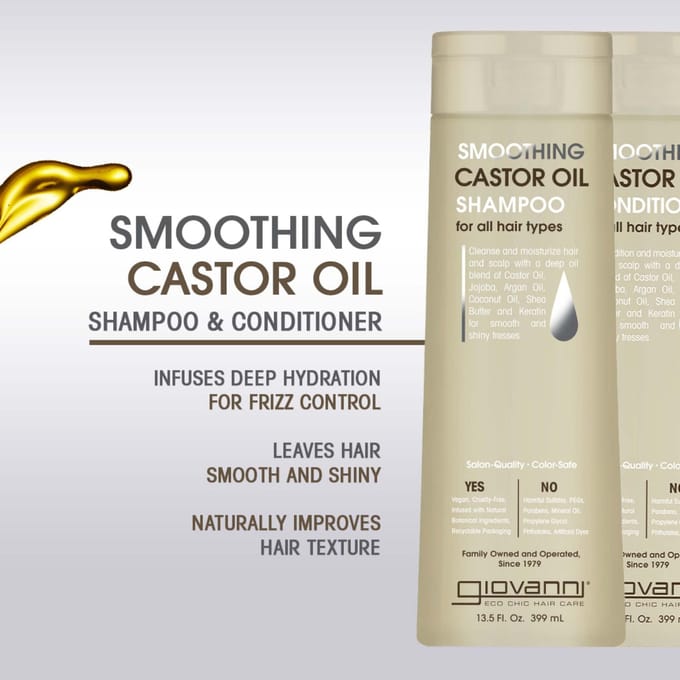 Giovanni Cosmetics - Smoothing Castor Oil Conditioner - 399 ml