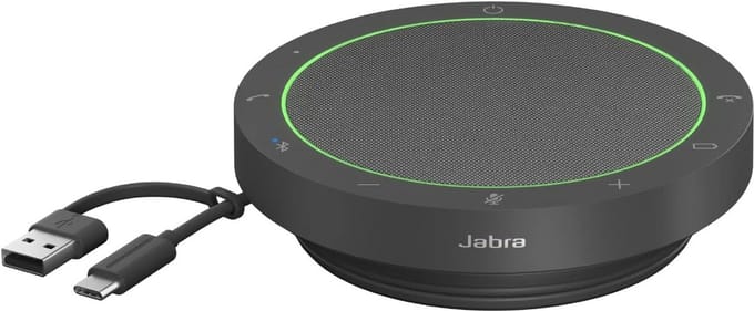 Draadloze Bluetooth Speakerphone met 4 Noise Cancelling Microfoons - Compact Ontwerp - Geavanceerde Geluidskwaliteit