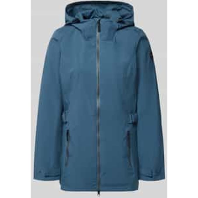 regular fit regenjas met logodetail